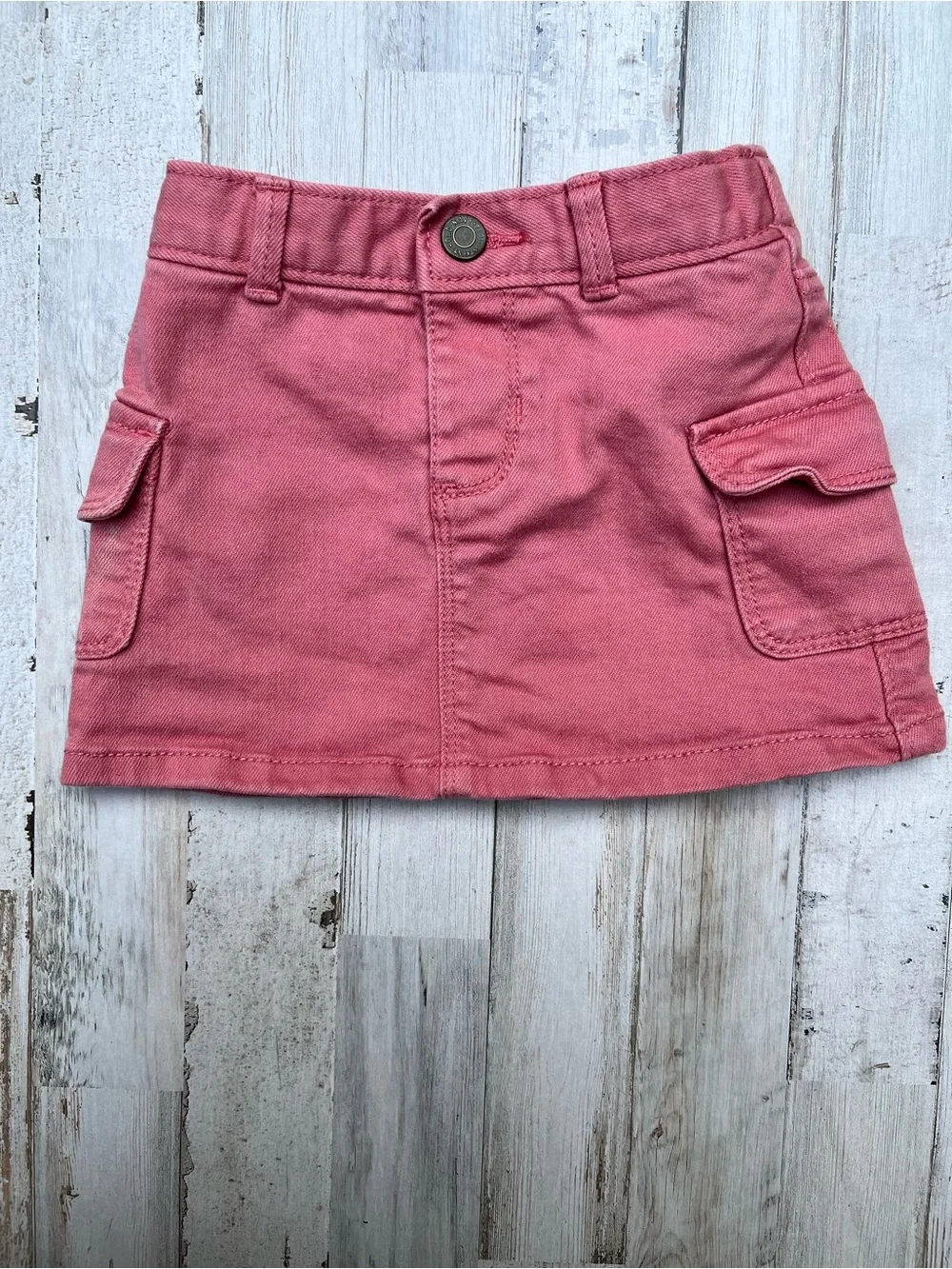 Old Navy Pink Denim Skirt-Toddler